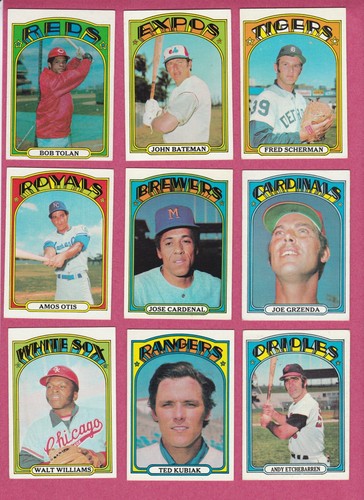 1972 topps baseball - topps,