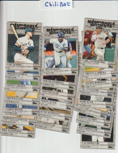 2017 topps memorable moments - topps,